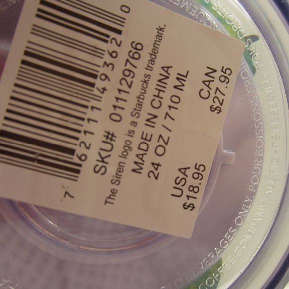 Starbucks 2022 Spring Flower Floral 24 OZ Venti Tumbler Multicolor w/straw - Picture 5 of 11